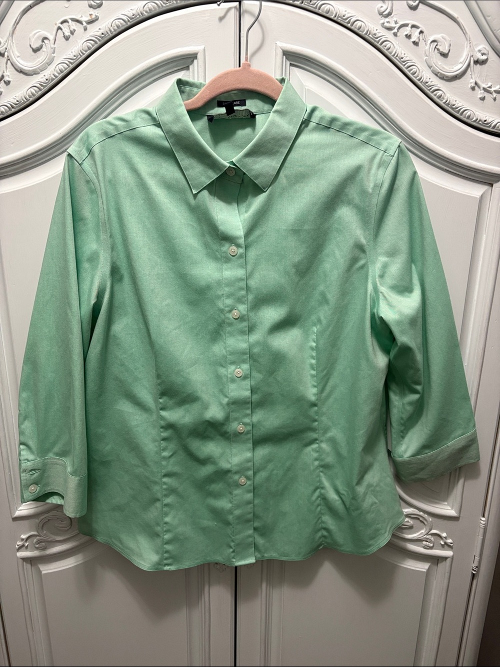 Jones New York Signature Mint Green Shirt - large
